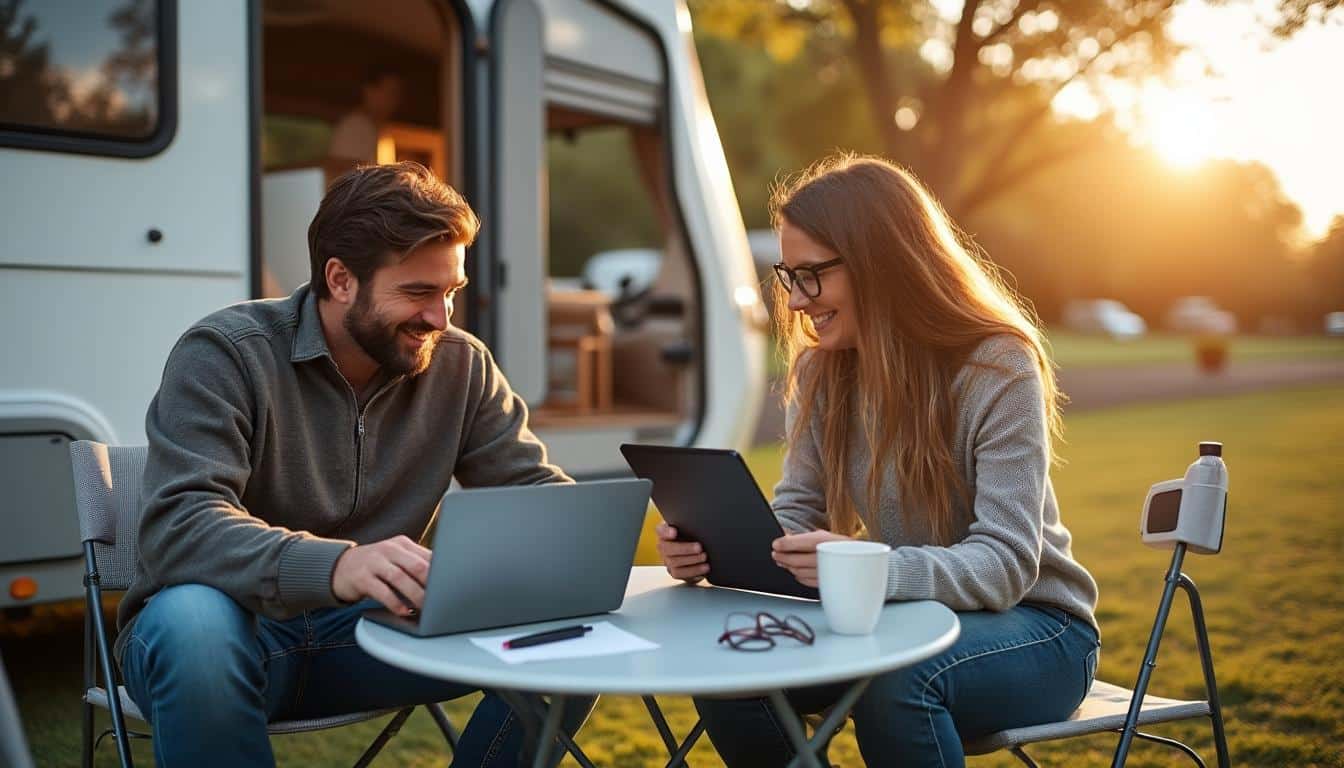 Illustration: Comment choisir l’assurance adaptée pour votre caravane sur internet