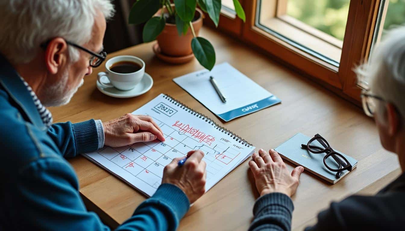 Illustration: Les dates clés du calendrier officiel des paiements de retraite en 2025